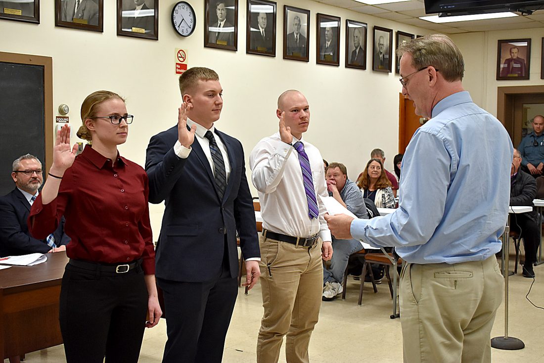 Three new LH police officers sworn in | News, Sports, Jobs - The Express